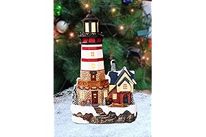MOMENTS IN TIME Lighthouse: A Beacon of Warmth and Cheer for Your Christmas Village