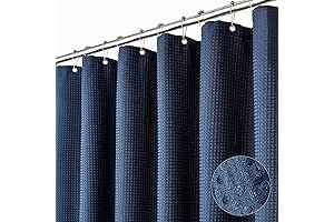 Dynamene Thicken Navy Blue Shower Curtains