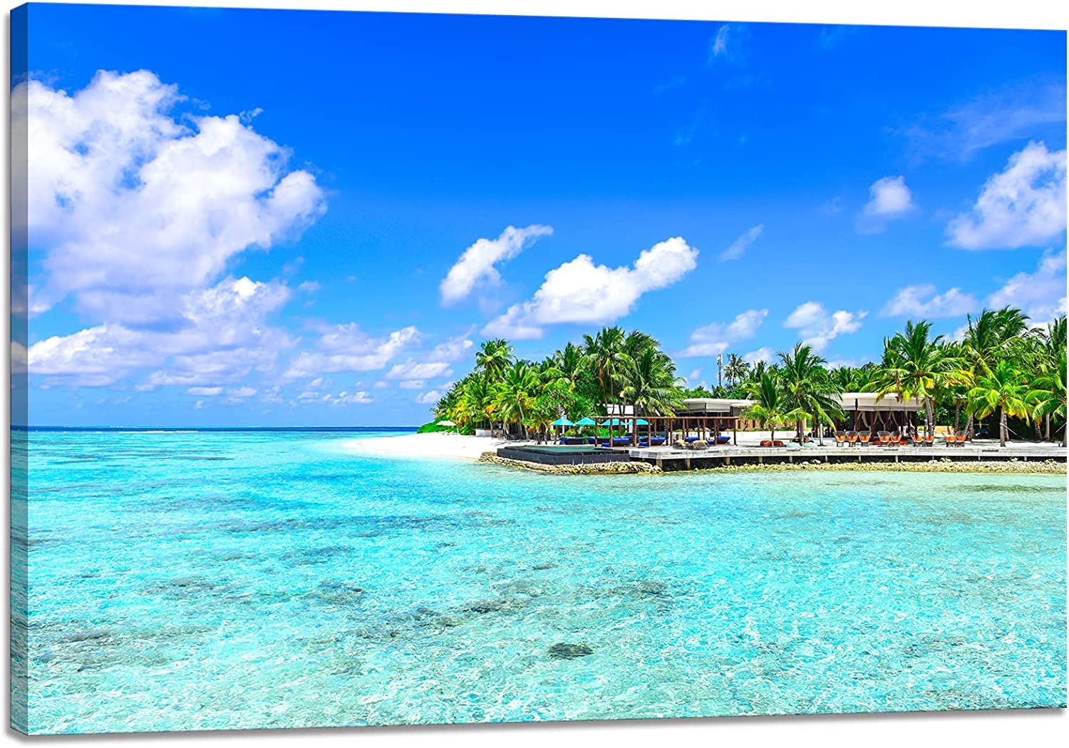 Amazon.co.jp: ハワイ アートポスター 南国 海 特大 絵画 風景 写真