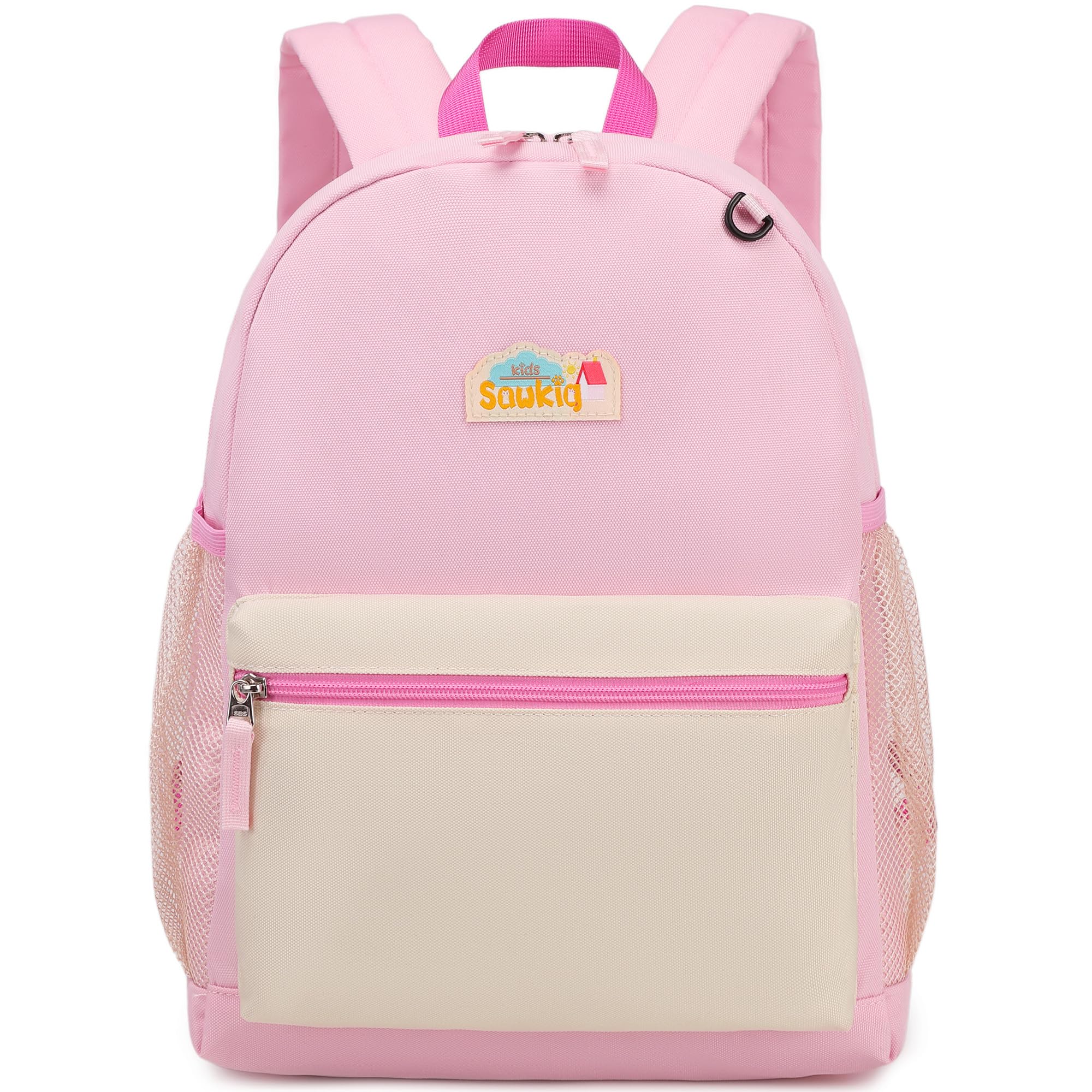 Little Kids Backpacks for Girls Kindergarten Backpack 15 inch School Bag for Girl Ages 3-5 Fits Folder Pink