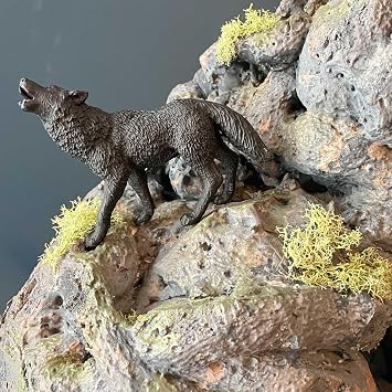 Safari Ltd. Black Wolf Figurine - Detailed 3.7 Plastic Model Figure - Fun Educational Play Toy for Boys, Girls & Kids Ages 3+