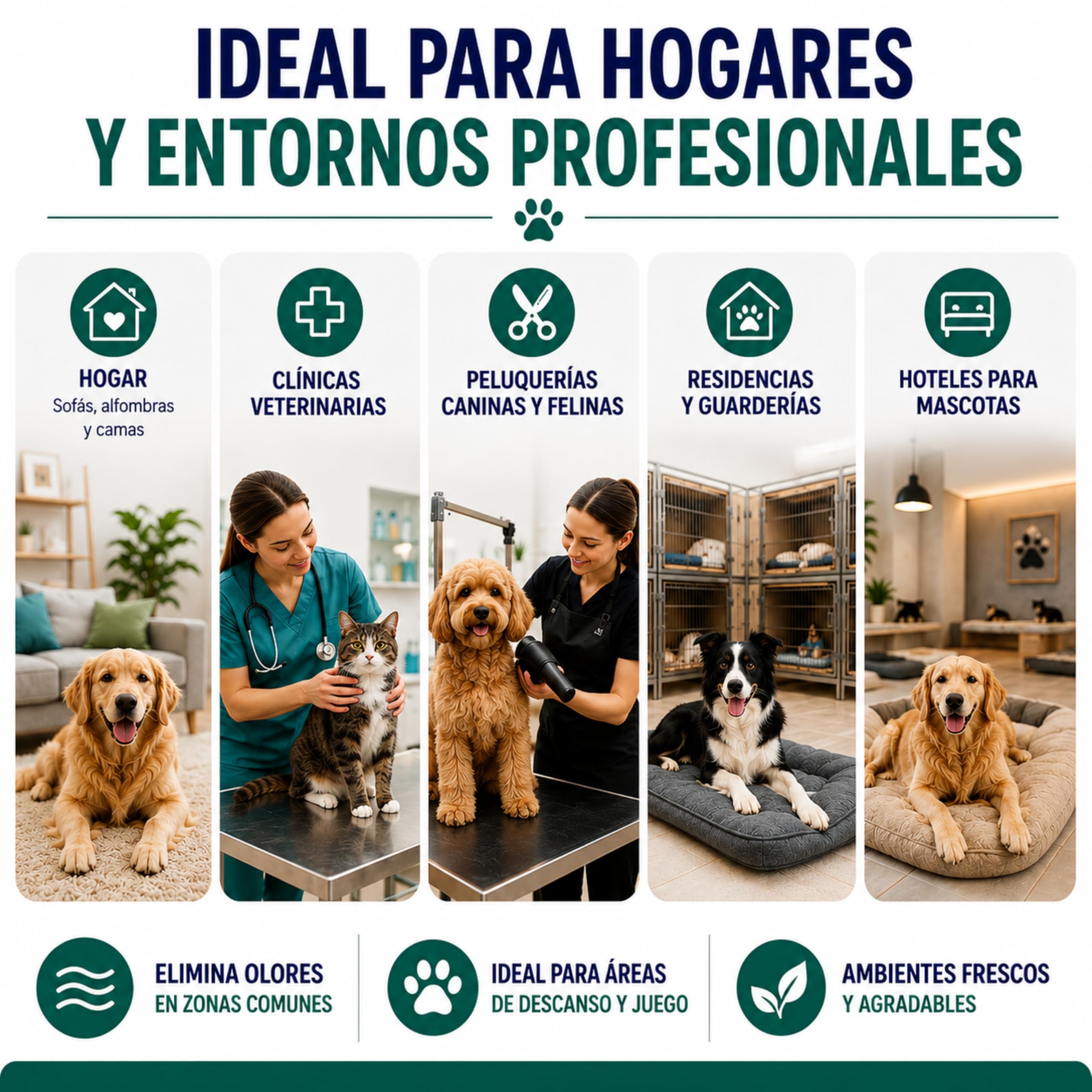 ZOO Eliminador de Olores para Perros y Gatos Sin Alcohol 1 L | Neutraliza olores de orina y mascotas en el hogar. Seguro para perros y gatos.