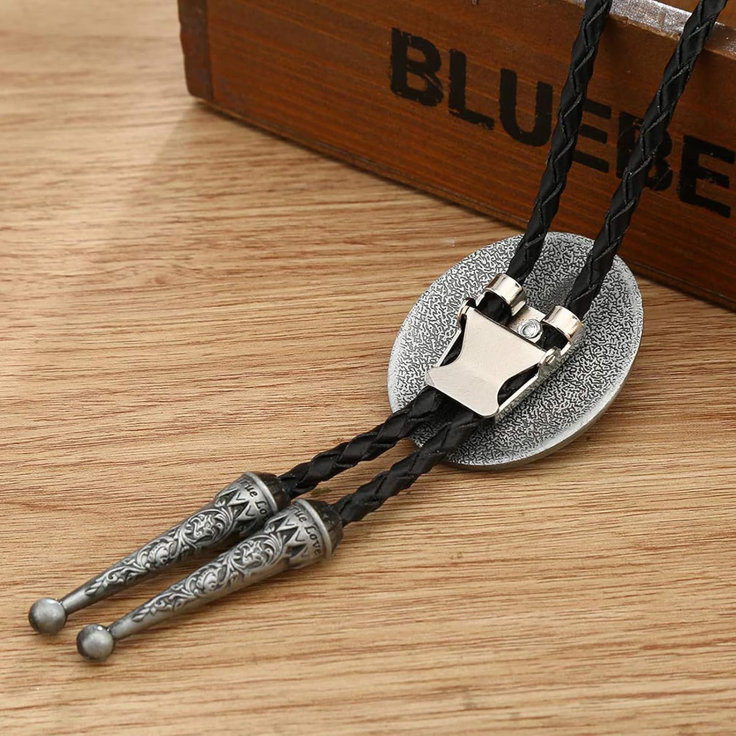 HUABOLA CALYN Bolo tie for Men, Western Cowboy Golden Alphabet Initial Letter ABCDJMR to Y Costume Bolo ties Neckties - Image 5