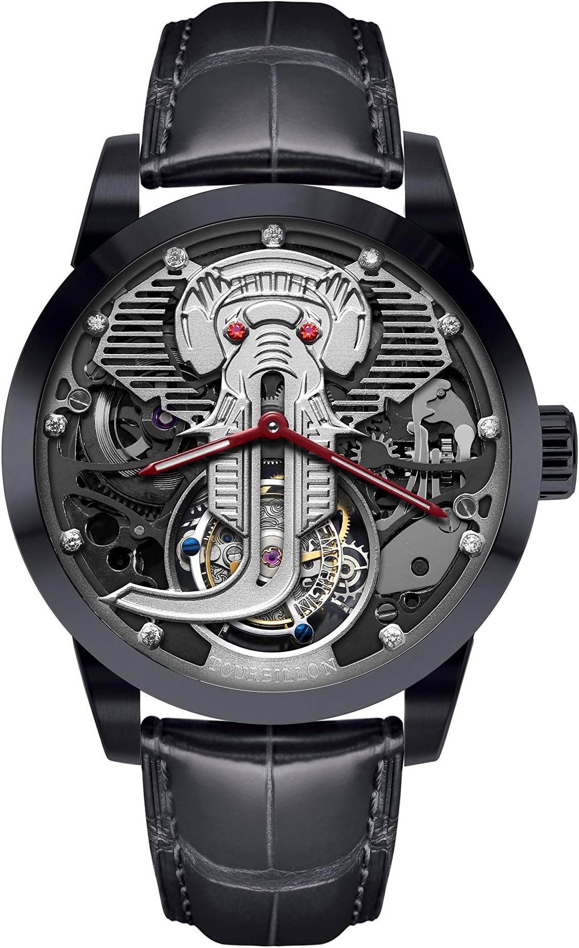 Memorigin Jackson Series Jelephant Tourbillon Watch Black