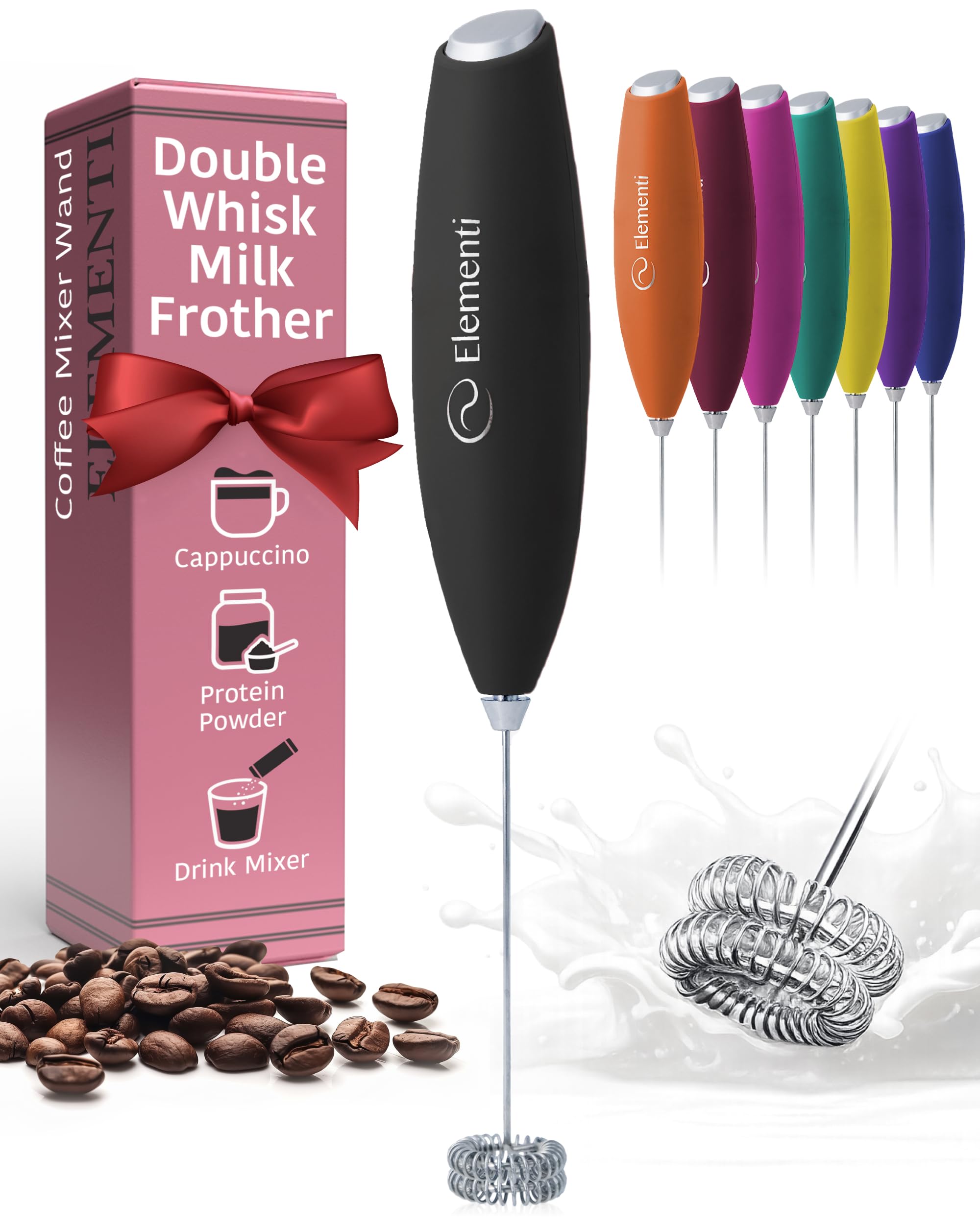 Amazon.com: Elementi Milk Frother Wand - Easy to Use Handheld