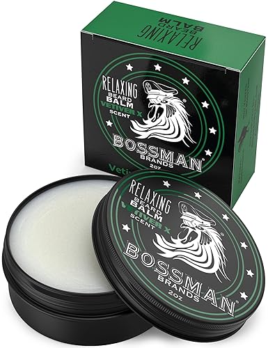 Bossman Bálsamo relajante para barba - Crema domadora, espesante, relajante y suavizante y producto para el cuidado de la barba, fabricado en