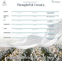 Vista 5 de CharlottelyHues Juego de 2 fundas de almohada de 1000 hilos 100% algodón egipcio con almohadas peinadas de fibras largas para dormir, funda