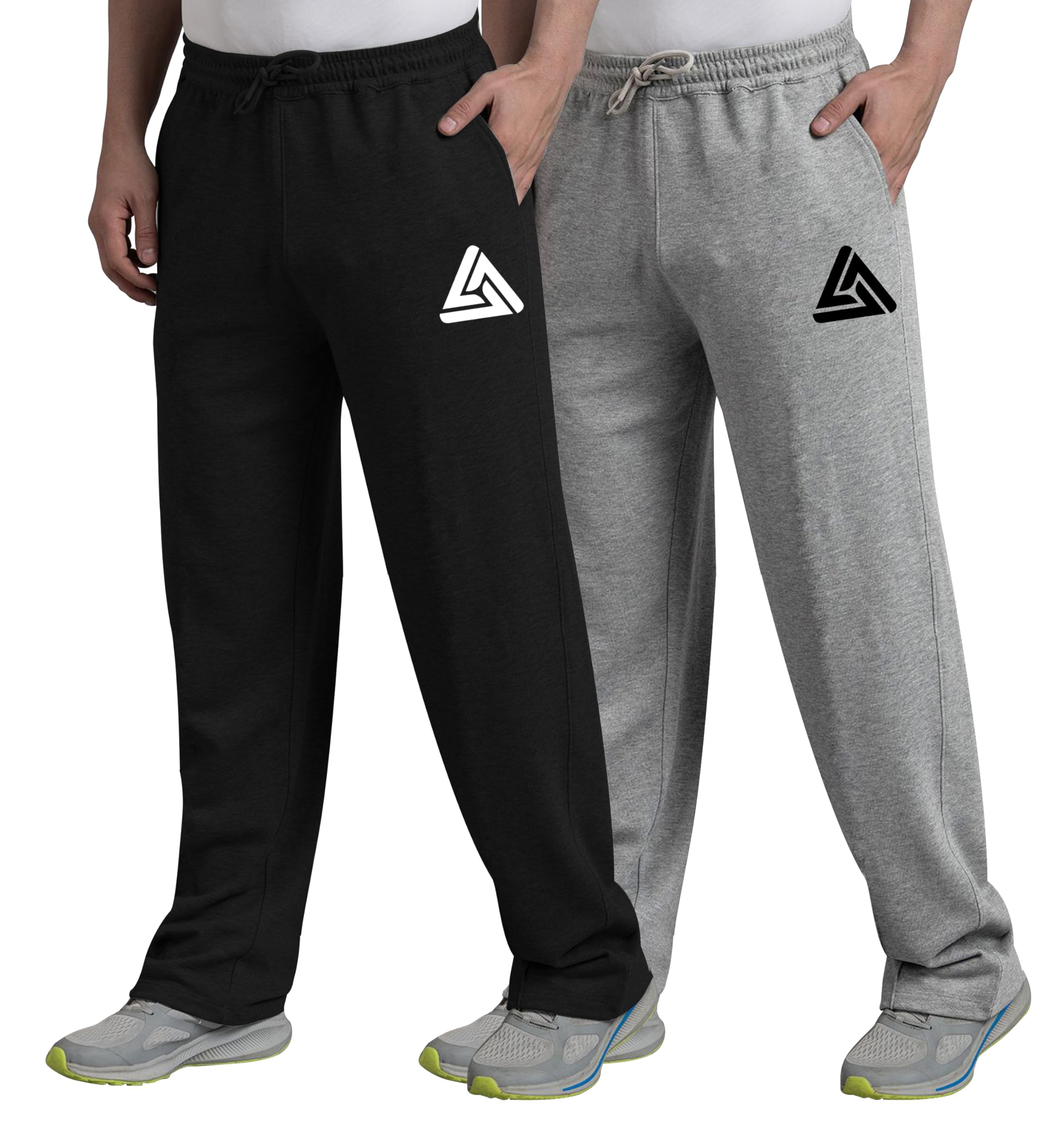 West Gate Clothing Plus Size Men's Regular Fit Trackpants | Men's Track Pant Combo Pack 2 | Men Stylish Trackpant | Triangle Printt | 2XL,3XL,4XL,5XL-picture-30
