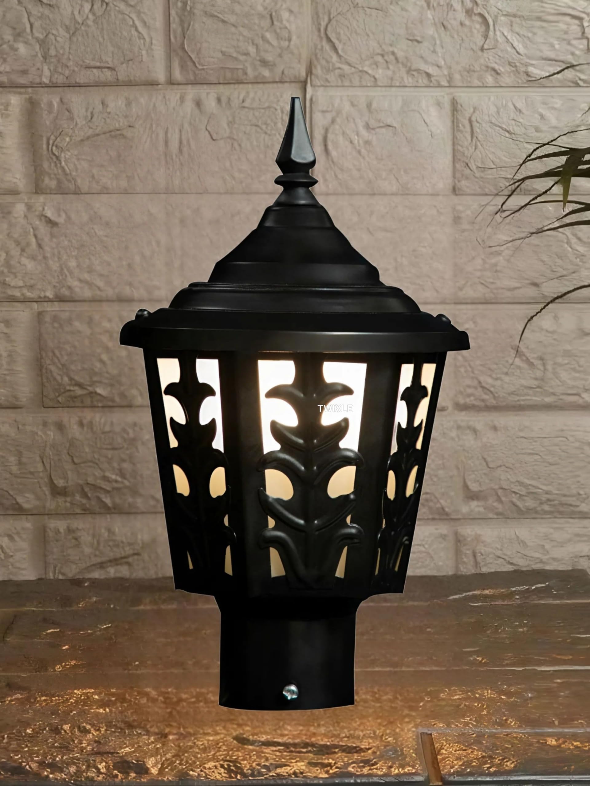 twixle Outdoor Gate Light Energy Efficient Waterproof Decorative Exterior Fixture for Garden Pillars, Entry Gates, Porch, Patios, Driveway and Fence Posts (Tree) (Bulb Not Included) (Pack of 1)-image-45