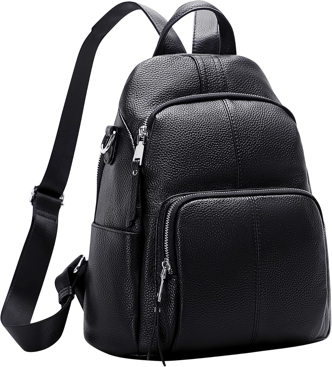 ALTOSY Soft Leather Backpack Purse For Women -theft Backpacks Versatile Shoulder Bag（S81 Black） - Image 2