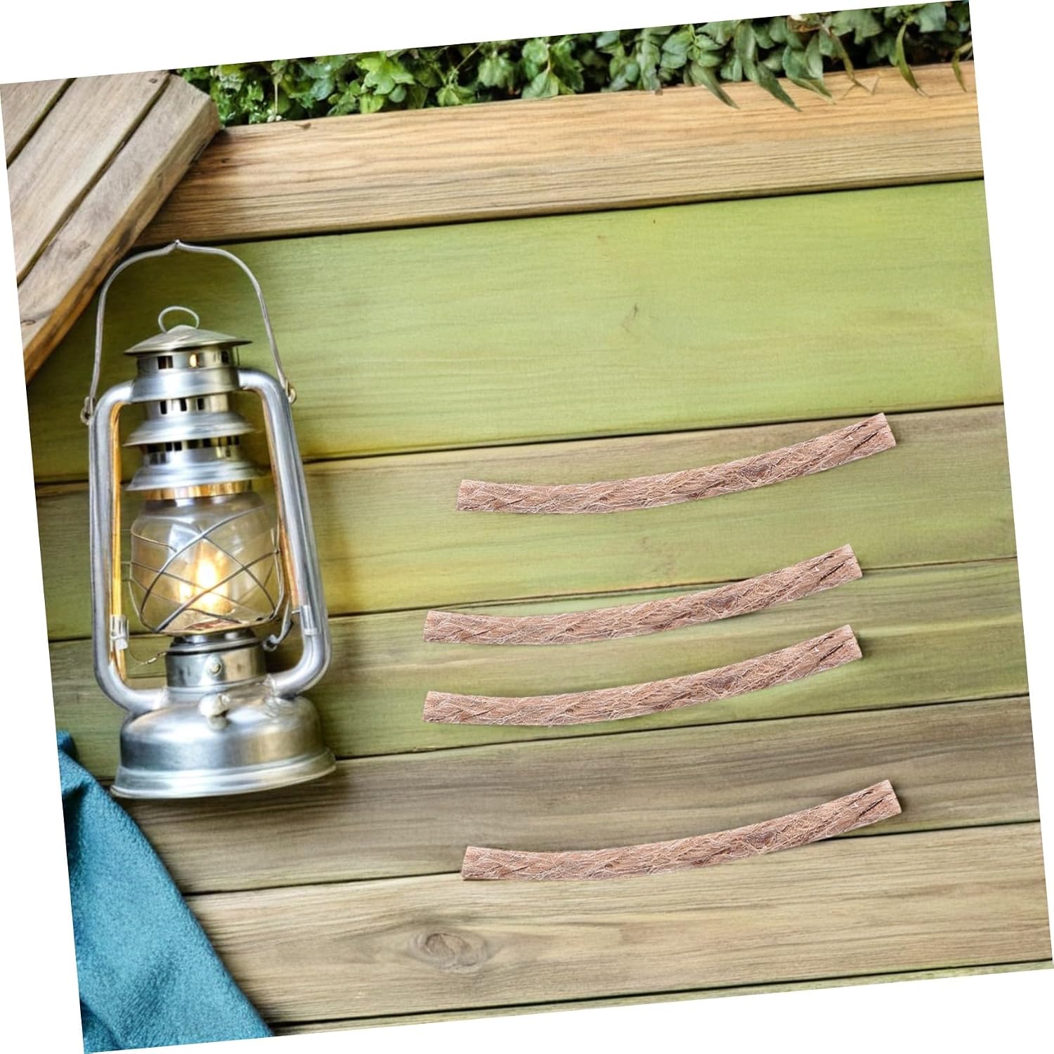 Artibetter 20pcs Waterproof Fire Starter Rope with Beeswax Hemp Wick Camping Survival Fire Starting Cables for Hiking Outdoor Emergency