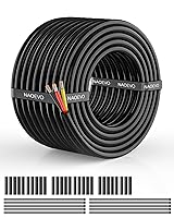 Vista 30 de NAOEVO Cable eléctrico de calibre 16, 2 conductores, cable de PVC trenzado de 16 AWG, bajo voltaje de 12 V/cobre estañado/cable flexible