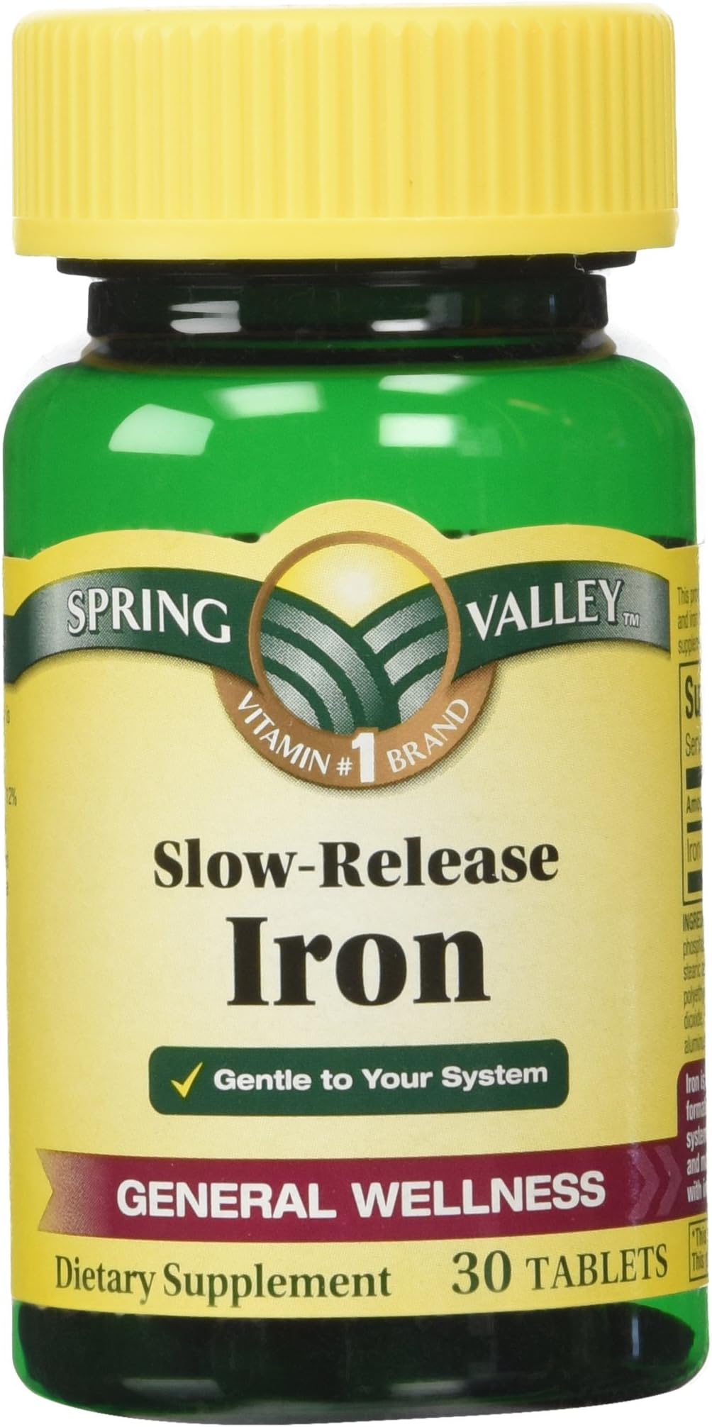 Spring ValleySlow Release Iron, 30 Tablets (1)