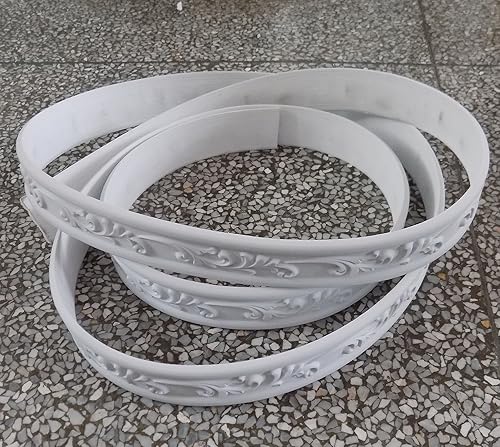 Miniatura 1 de Zhangbl - Moldura flexible para pared de fondo o pared de cintura de 1.8in de ancho x 0,31 pulgadas de grosor (1,8 x 115 pulgadas)