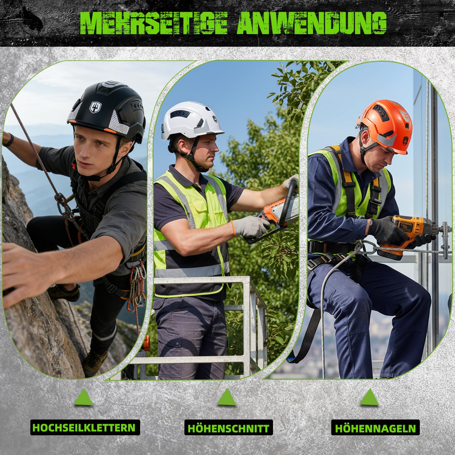 GREEN DEVIL VOLTEK Vent AIR kask przemysłowy dla dorosłych, kask budowlany ABS, certyfikat EN12492, certyfikat EN397, amortyzacja uderzeń i odporność na penetrację, z wszechstronną ochroną
