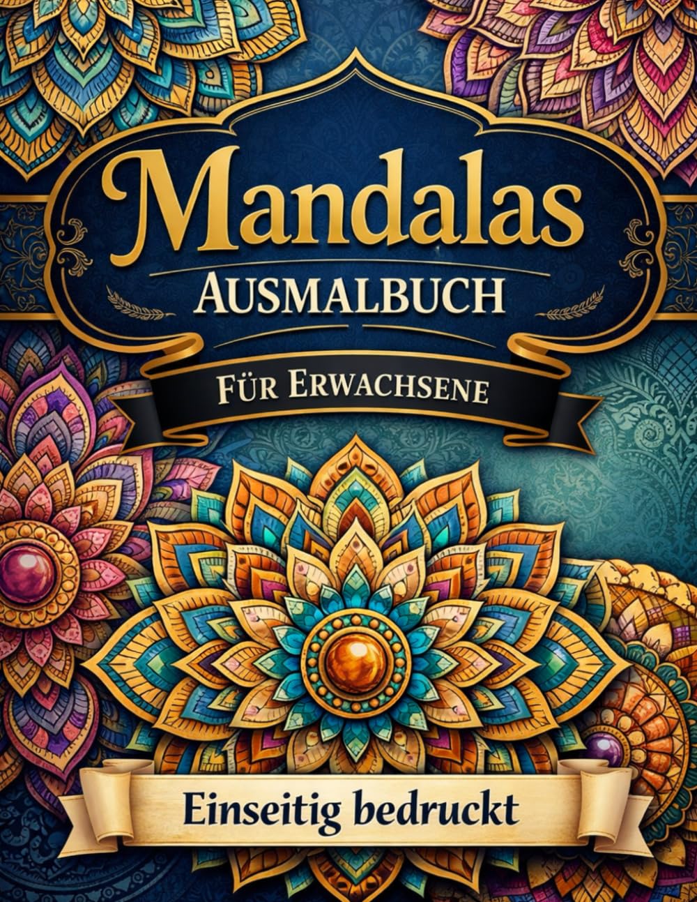 Mandalas Ausmalbuch: Für Erwachsene