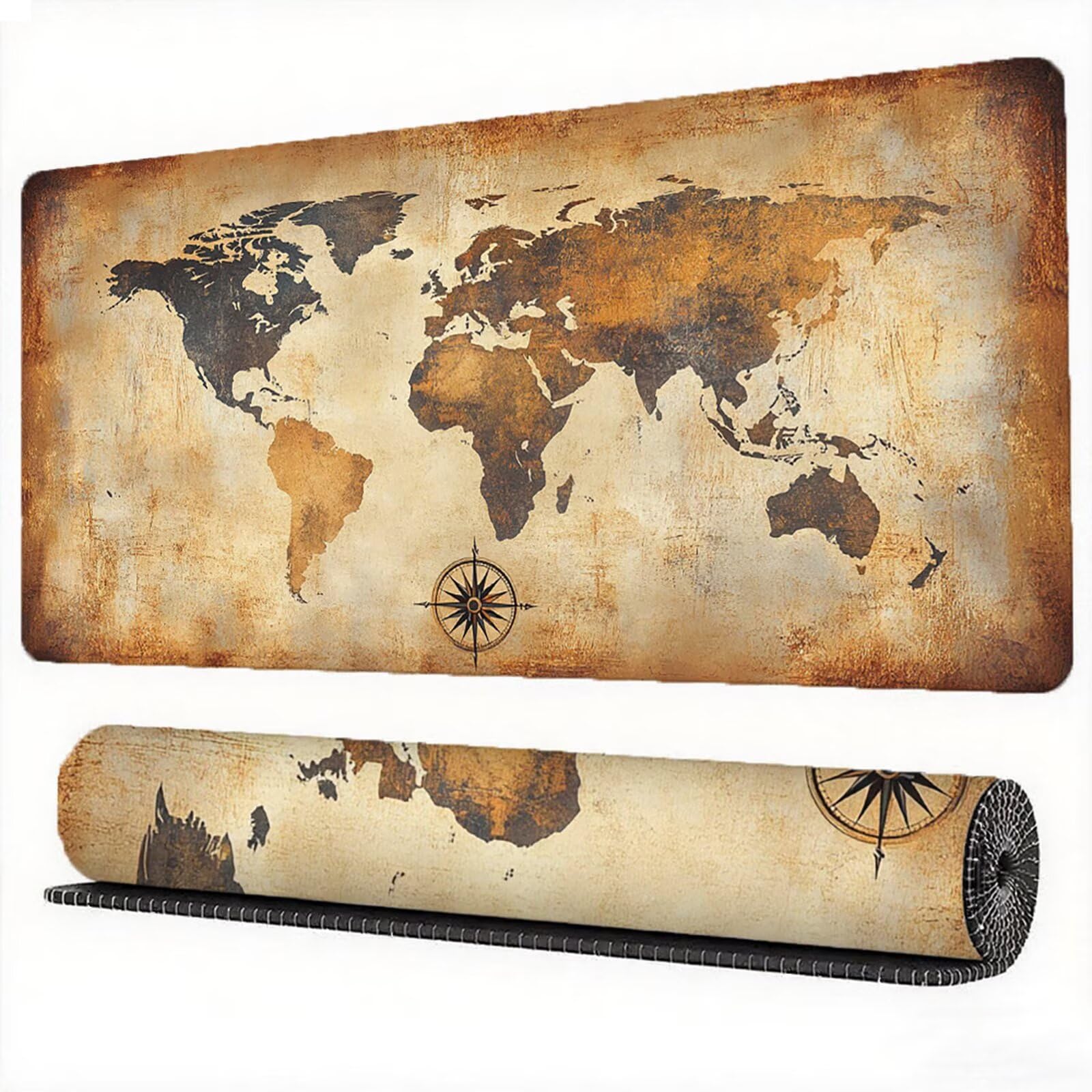 Retro podkładka pod mysz 1200 x 600 mm podkładka pod mysz na karty duża japońska podkładka pod mysz antypoślizgowa gumowa powierzchnia ze szwami na krawędziach mata biurowa do komputera domowego biura