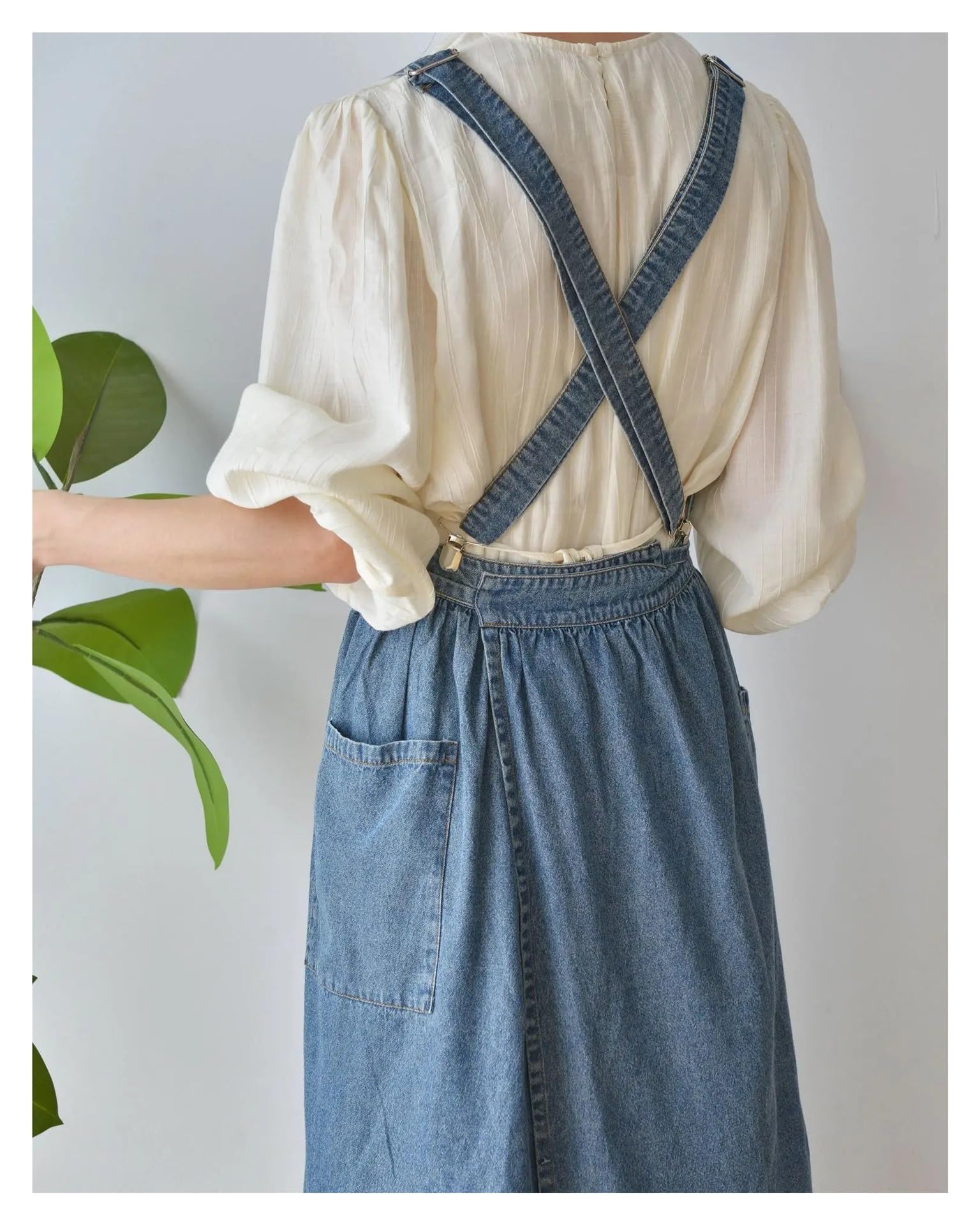 Grembiule in denim 2 pezzi per Cucinare