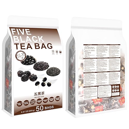 Miniatura 11 de Plant Gift Five Black Tea Bag 8.81oz (0.18 oz* 50bags) Mora, arroz negro, chino puro natural, té mixto para el cuidado de la salud, combinación de