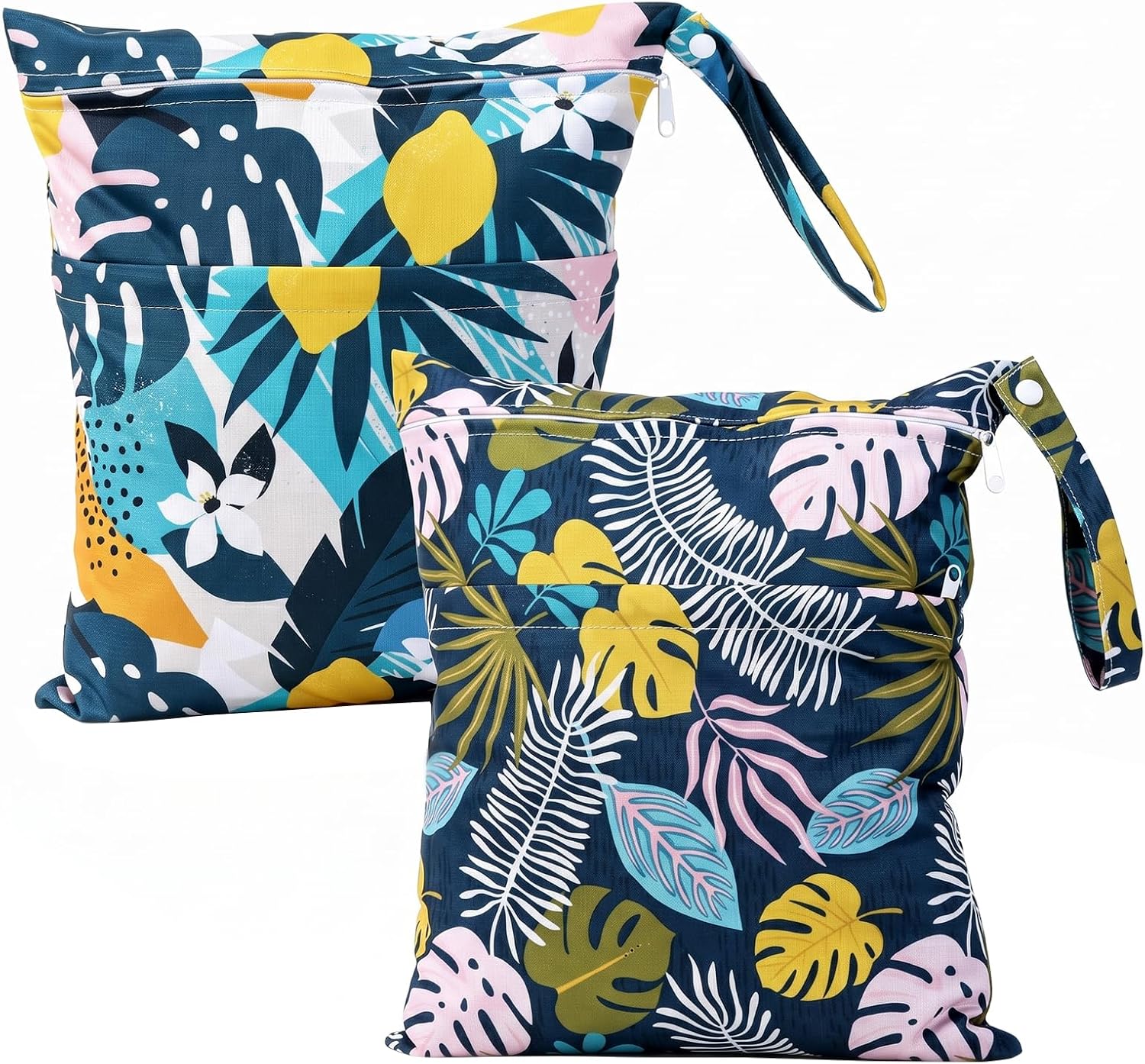 Waterproof Wet Dry Bag 2pcs Wet Bags for Baby Swimsuits Zipper Pouch