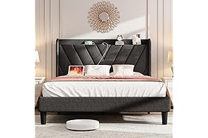 Premium Queen Bed Frame with Adjustable Headboard