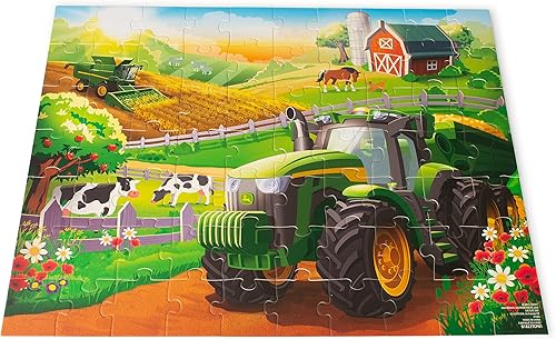 John Deere Rompecabezas para niños rompecabezas de 70 piezas para niños a partir de 4 años
