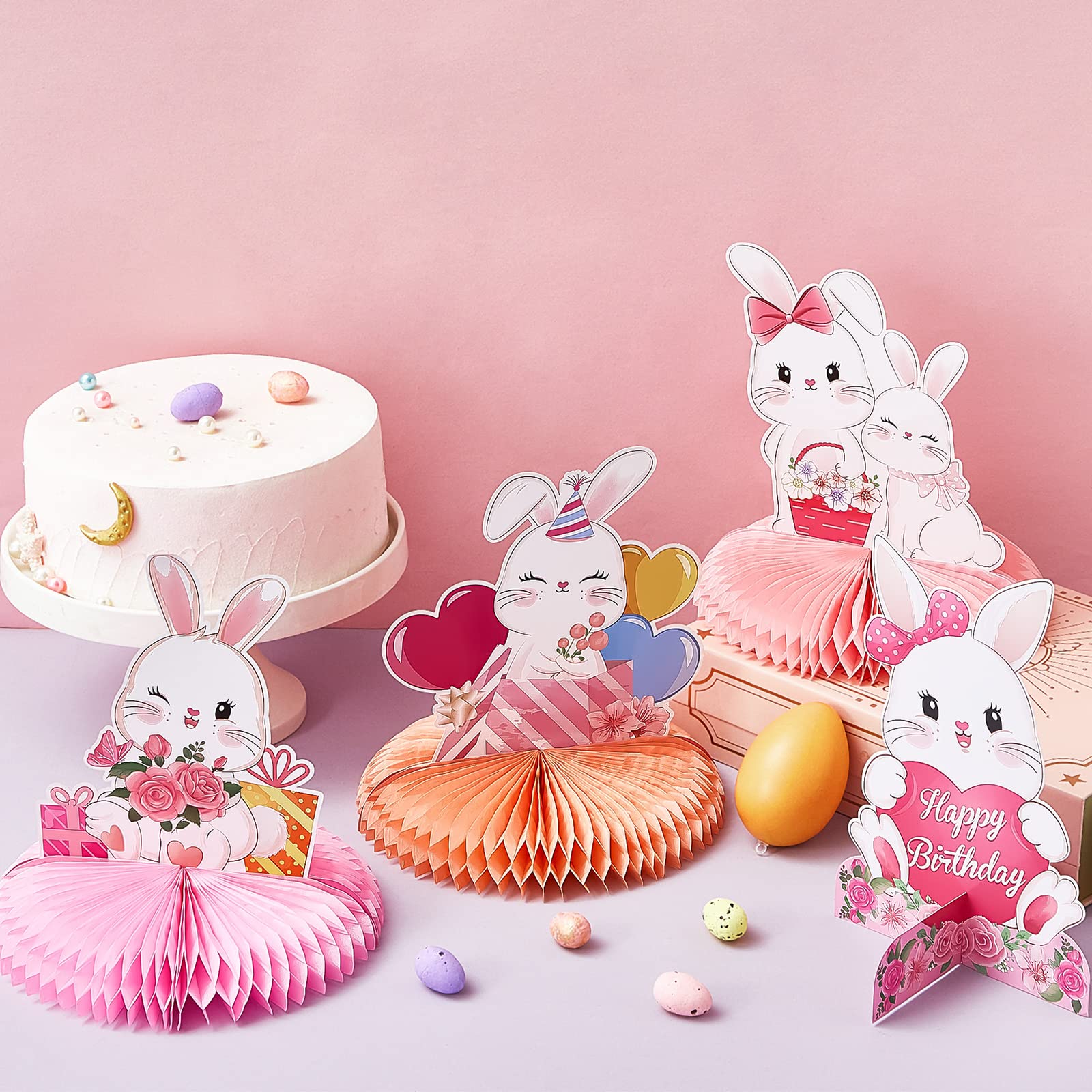 Snapklik.com : 10 Pcs Easter Bunny Party Centerpiece Cute Rabbit Table ...