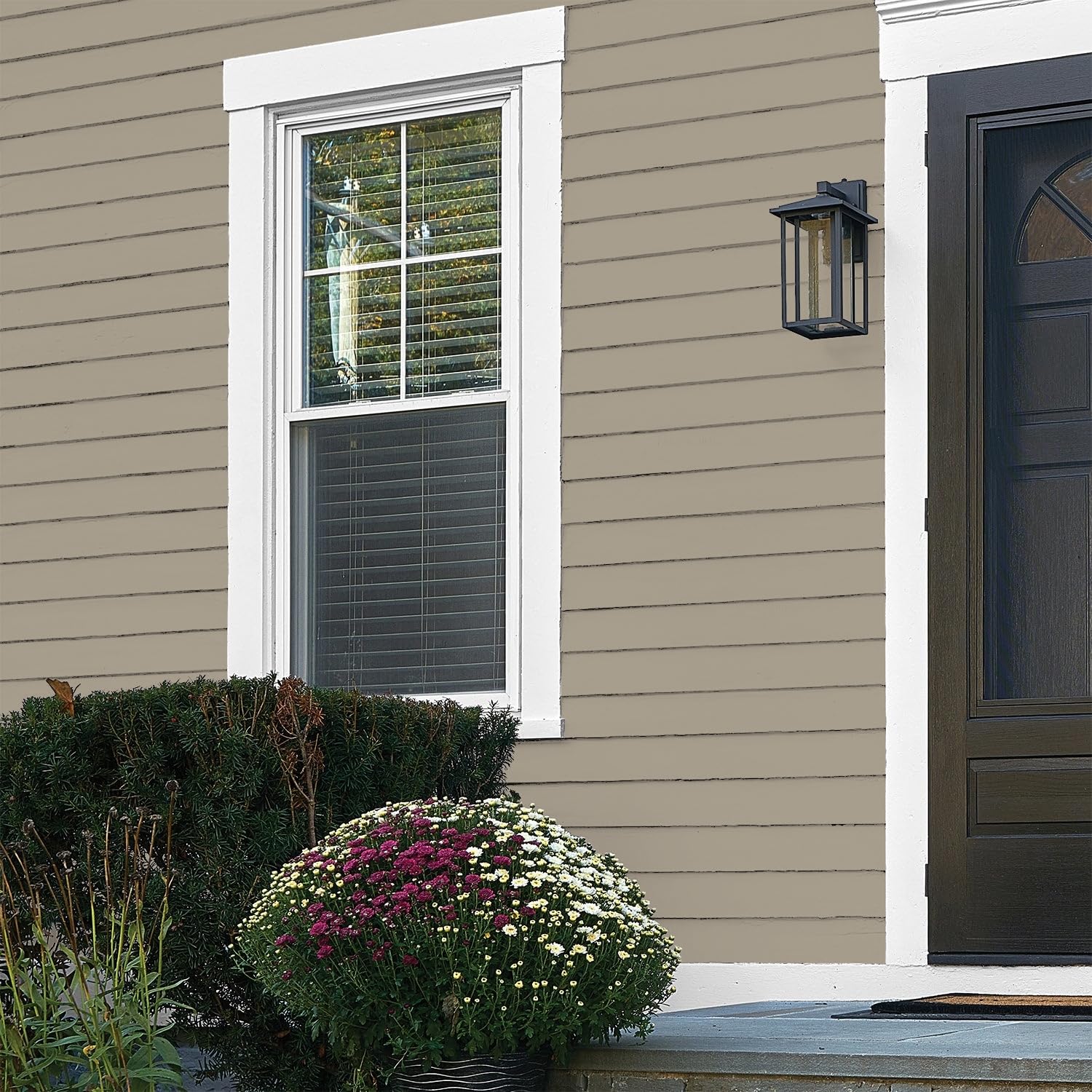 Glidden Exterior Paint + Primer: Greige/Stonehenge Greige, One