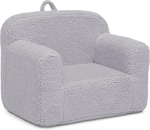 Miniatura 16 de Delta Children Sherpa Cozee Chair - Silla de espuma para niños a partir de 18 meses, color azul polvo Azul polvoriento,Crema,Rosa