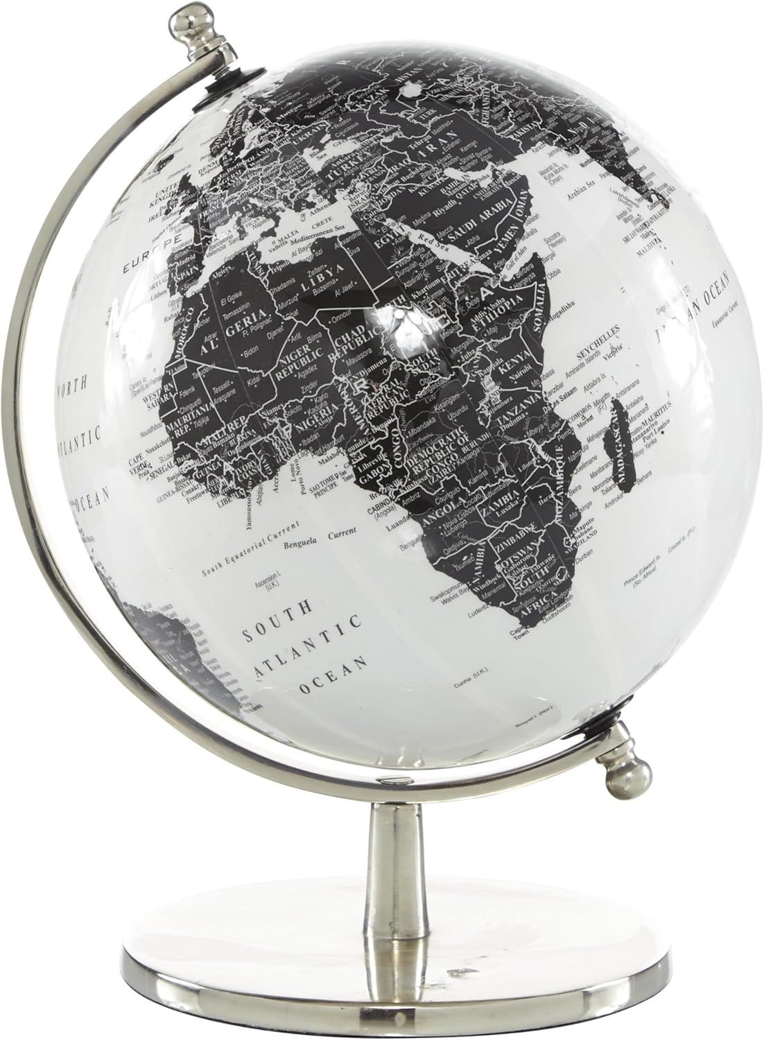 Mercer41 Mahavir Aluminum Metal Educational/Geographic Earth Gold Globe With White Center W100253827 - View #11