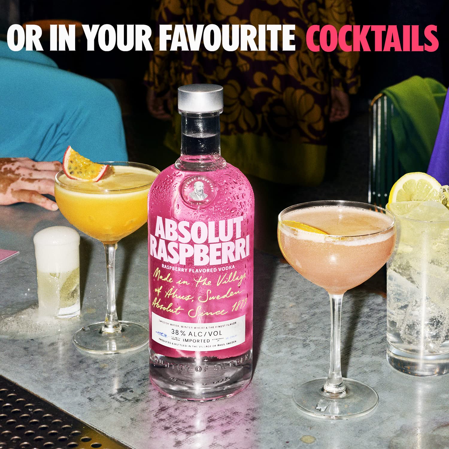 Absolut RASPBERRY Flavored Vodka 38% Vol. 0,7l (Lot de 3)