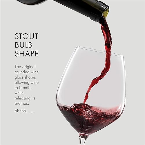 Miniatura 3 de Copas italianas para vino tinto Paksh Novelty  18 onzas copa de vino transparente Set de 4 Transparente