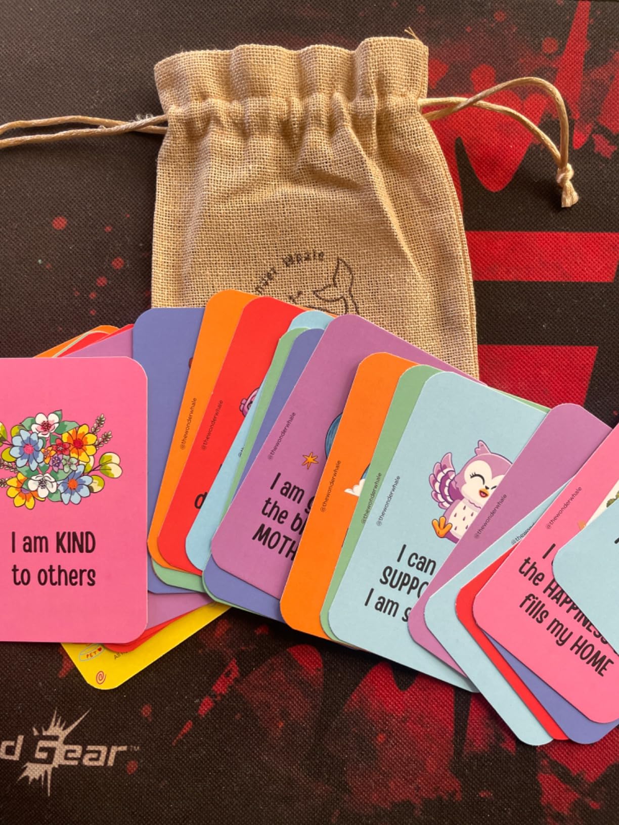 Wonder Positive The Wonder Whale Positive Affirmation Cards for Kids ages 1+ (Set of 25 ...
