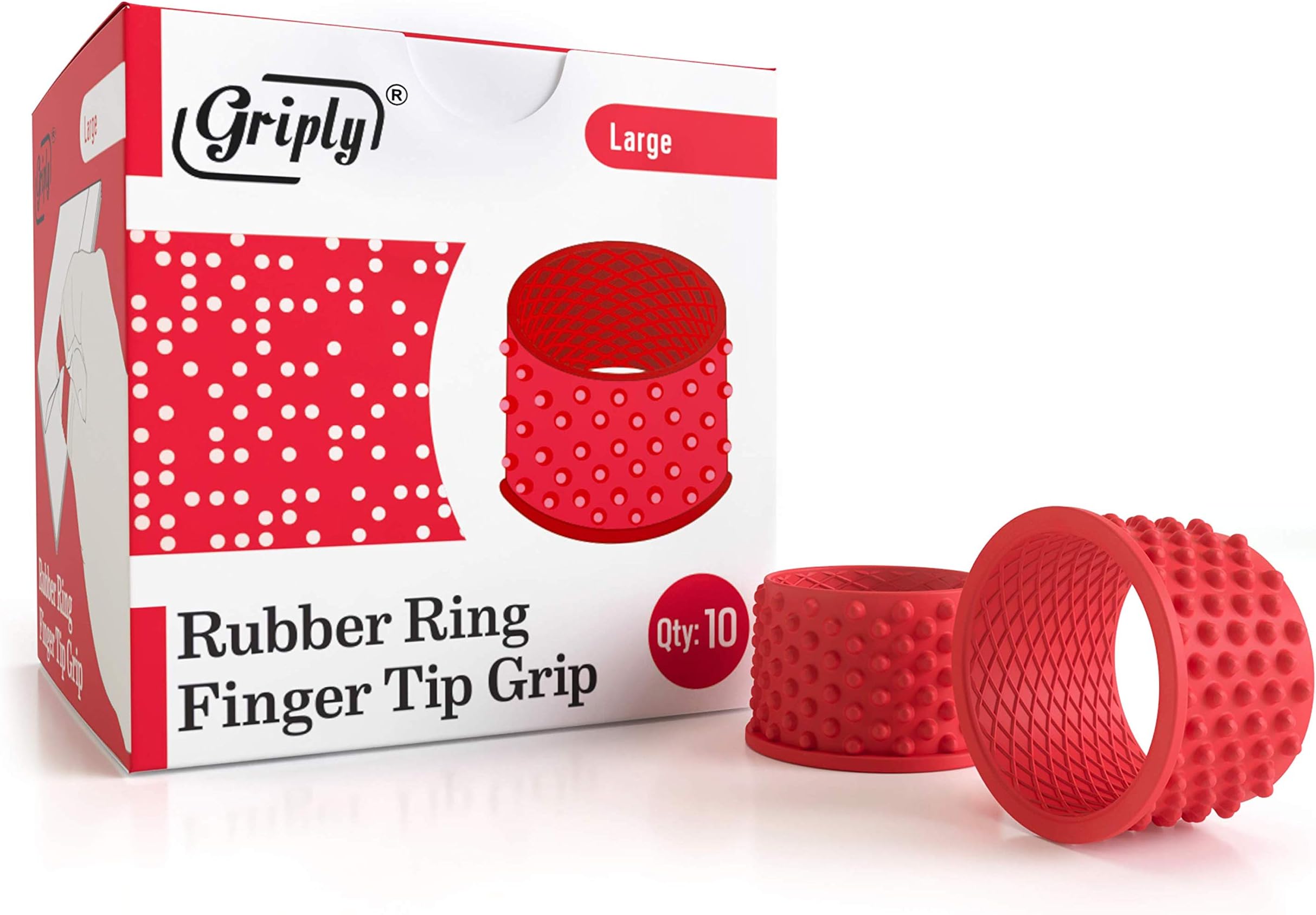 Swingline Rubber Finger Tips, Medium/Large, Size 12