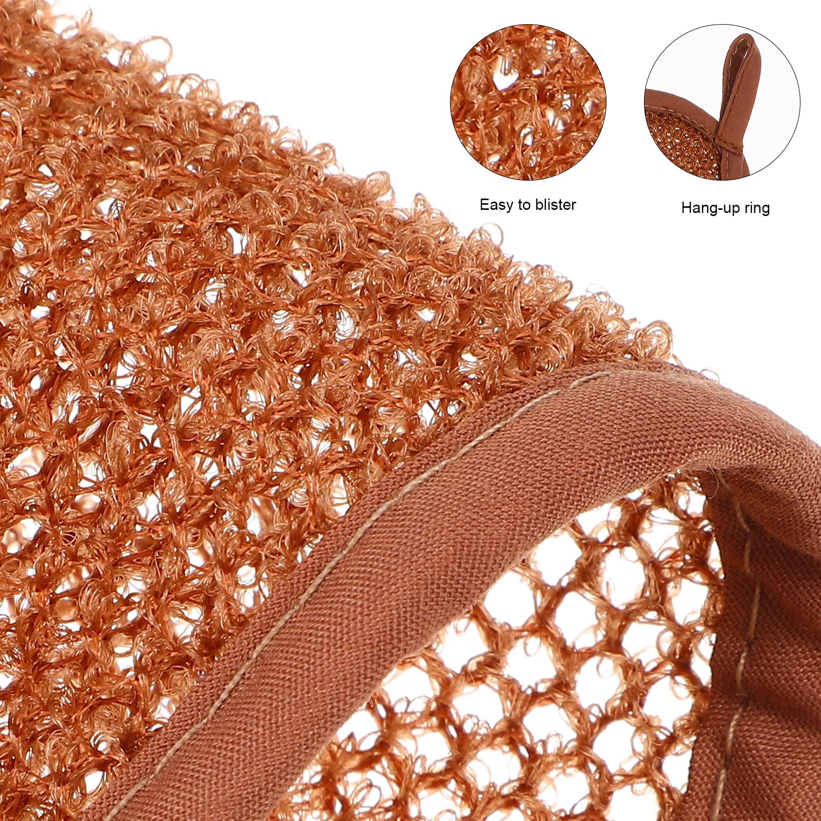 8 Pcs Exfoliating Washcloth Soft Weave Nylon Massage Bath Towel Sponge Loofah Body Scrub Back Scrubber for Shower Cloth for Women and Men,5 Colors