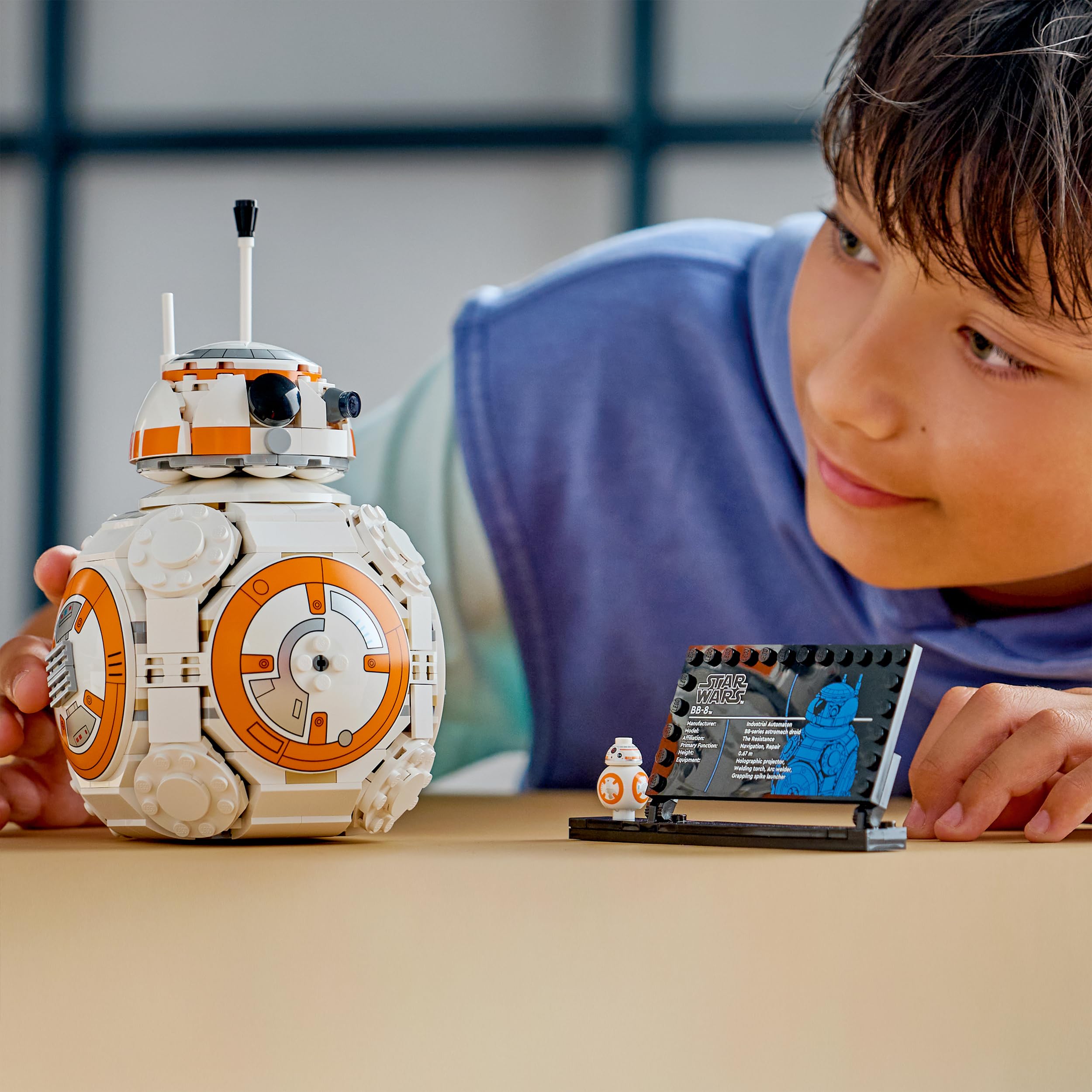 LEGO Star Wars 75452 Droide Astromeccanico BB-8 Kit di Modellismo - Action Figure Giocattolo con Testa Rotante - Decorazione per la Camera da Letto - Regalo per Ragazzi, Ragazze e Fan da 10 Anni in su