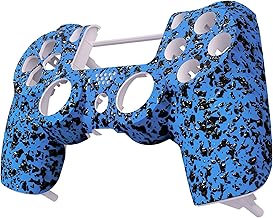 eXtremeRate Carcasa frontal de repuesto para Playstation 4 PS4 Pro Slim JDM-040 JDM-050 JDM-055, color azul texturizado