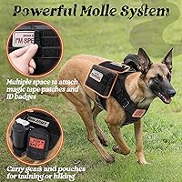 Vista 65 de rabbitgoo Tactical Dog Harness for Large, Heavy Duty Pet Harness with Handle, No-Pull Service Vest Large Breed, Adjustable Military Dog Vest for