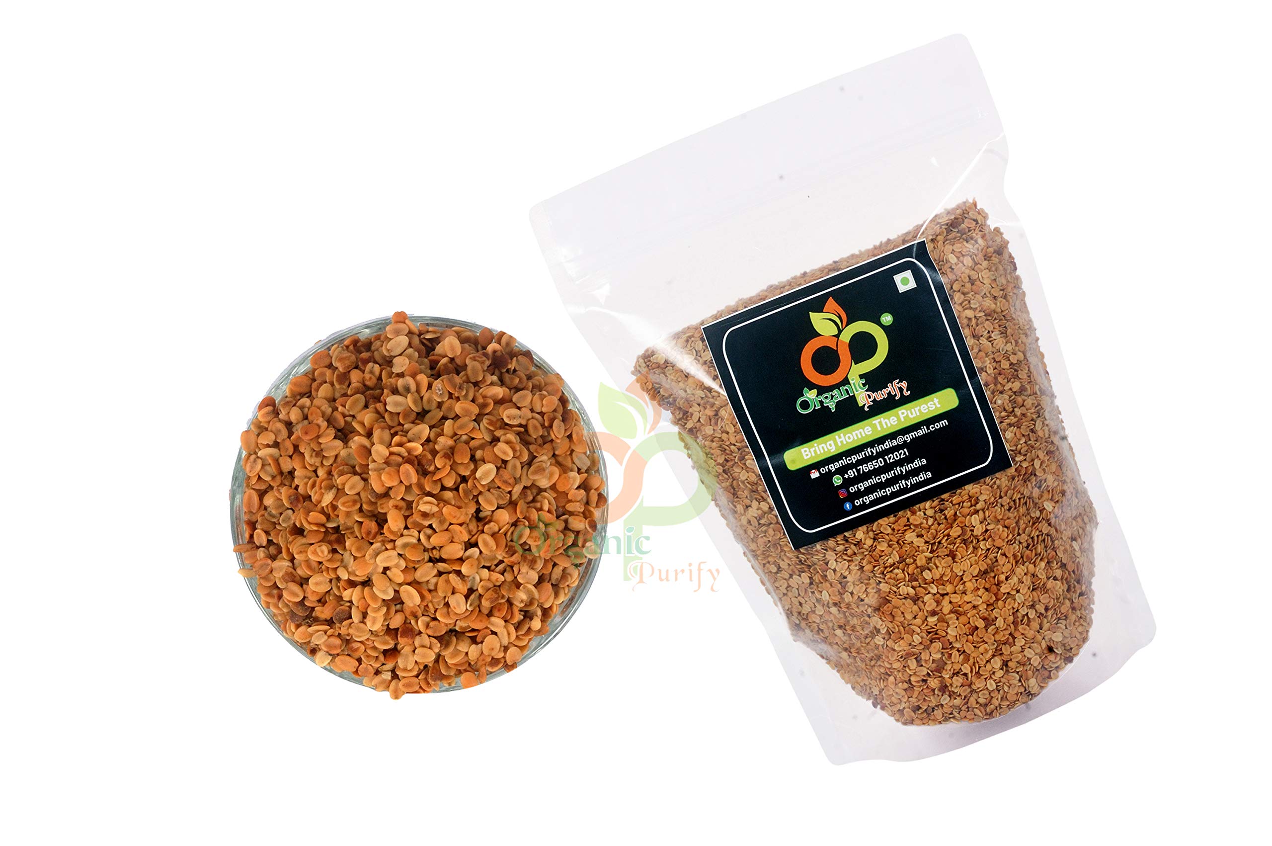 Organic Purify Roasted Split Coriander/Dhaniya Seeds Dal - 400GM | Nutritious & Flavorful | Ideal for Cooking & Seasoning - Image 2 thumbnail