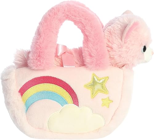 Miniatura 3 de Aurora Fashion Fancy Pals Pastel Rainbow - Gatito de peluche - Compañeros sobre la marcha - Accesorios elegantes - Rosa 7 pulgadas