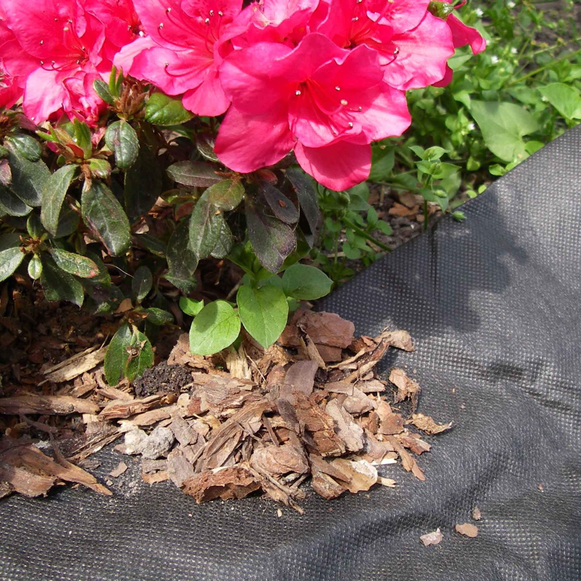 Unkrautvlies Gartenvlies Wasserdurchlässig 24m2 (1,2mx20m) Unkrautschutzvlies 150g/m2 Pflanzvlies Schutzvlies