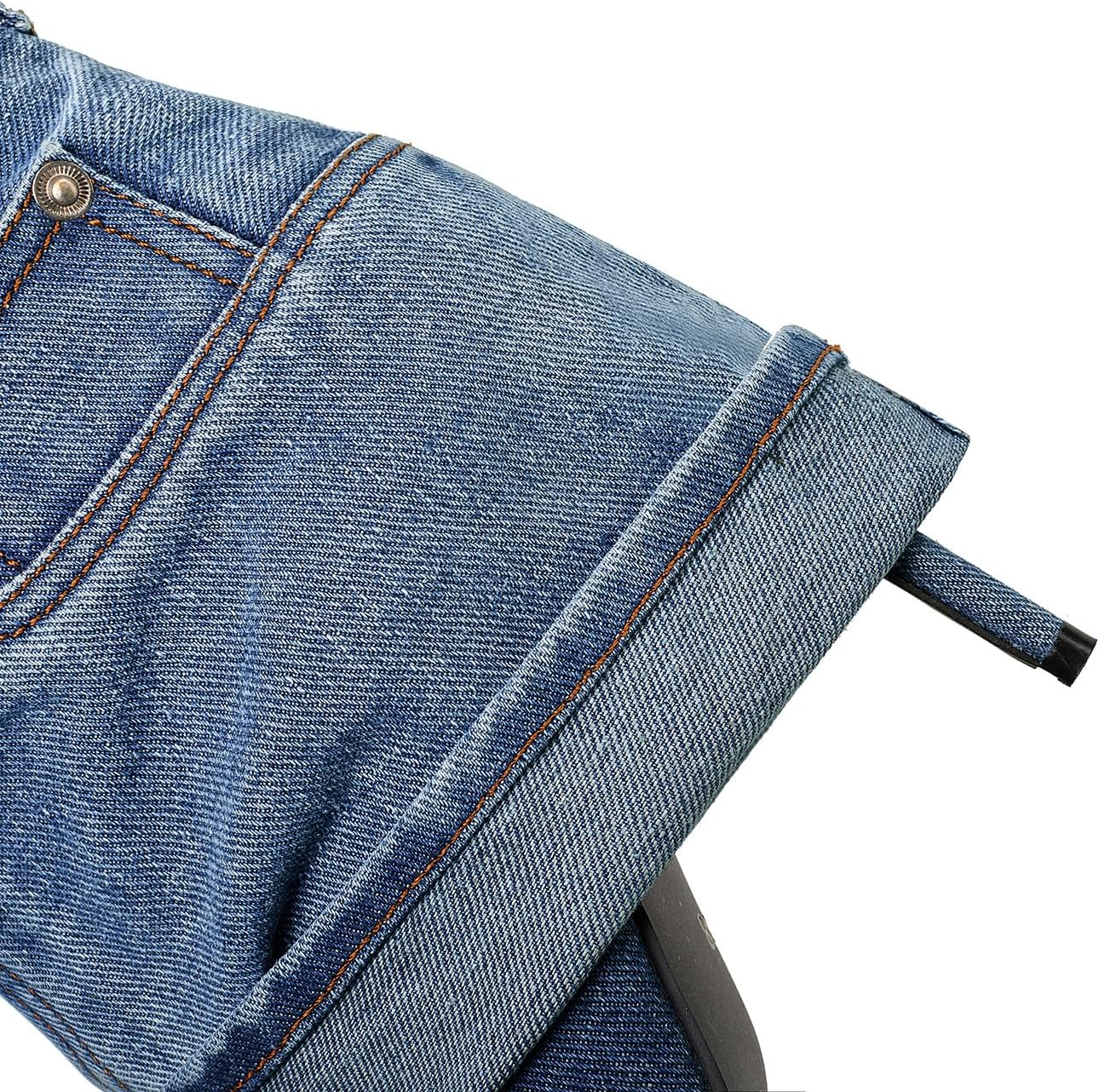 Pointed Toe Fine Stiletto High Heel Ankle Denim Booties for women Fold Over Ankle Short Jean Boots Fashion Women's Shoes