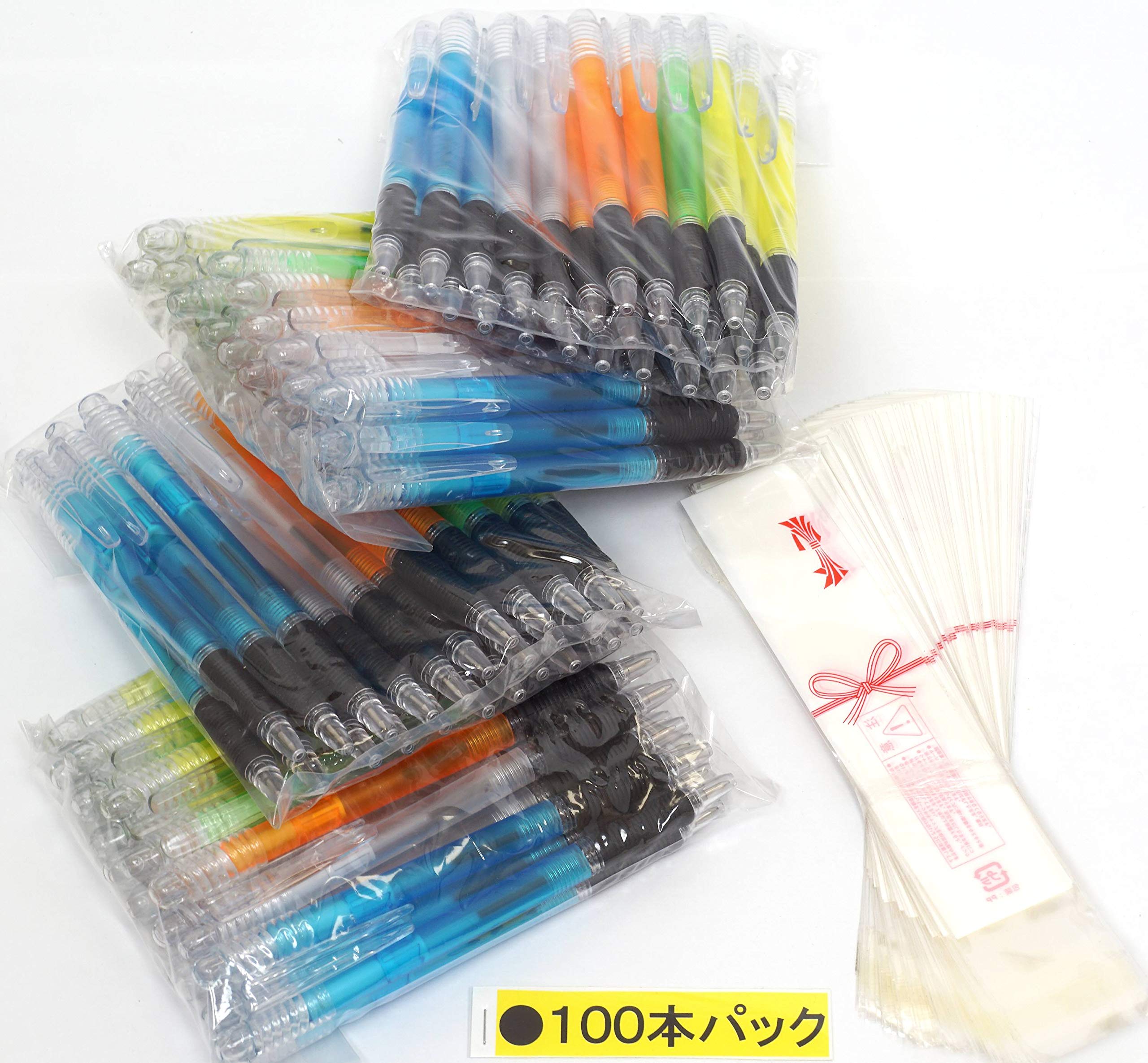 Amazon | クリスタルスクリューBP 100本パック(5色取り混ぜ) のし柄OPP