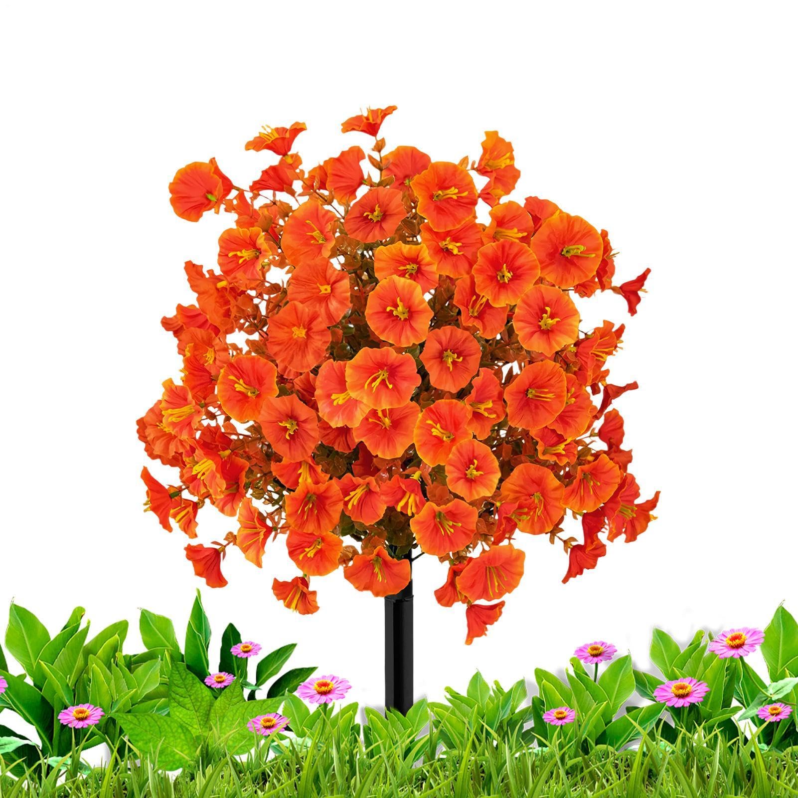 Fleurs artificielles d'extérieur sans entretien pour un porche toujours fleuri