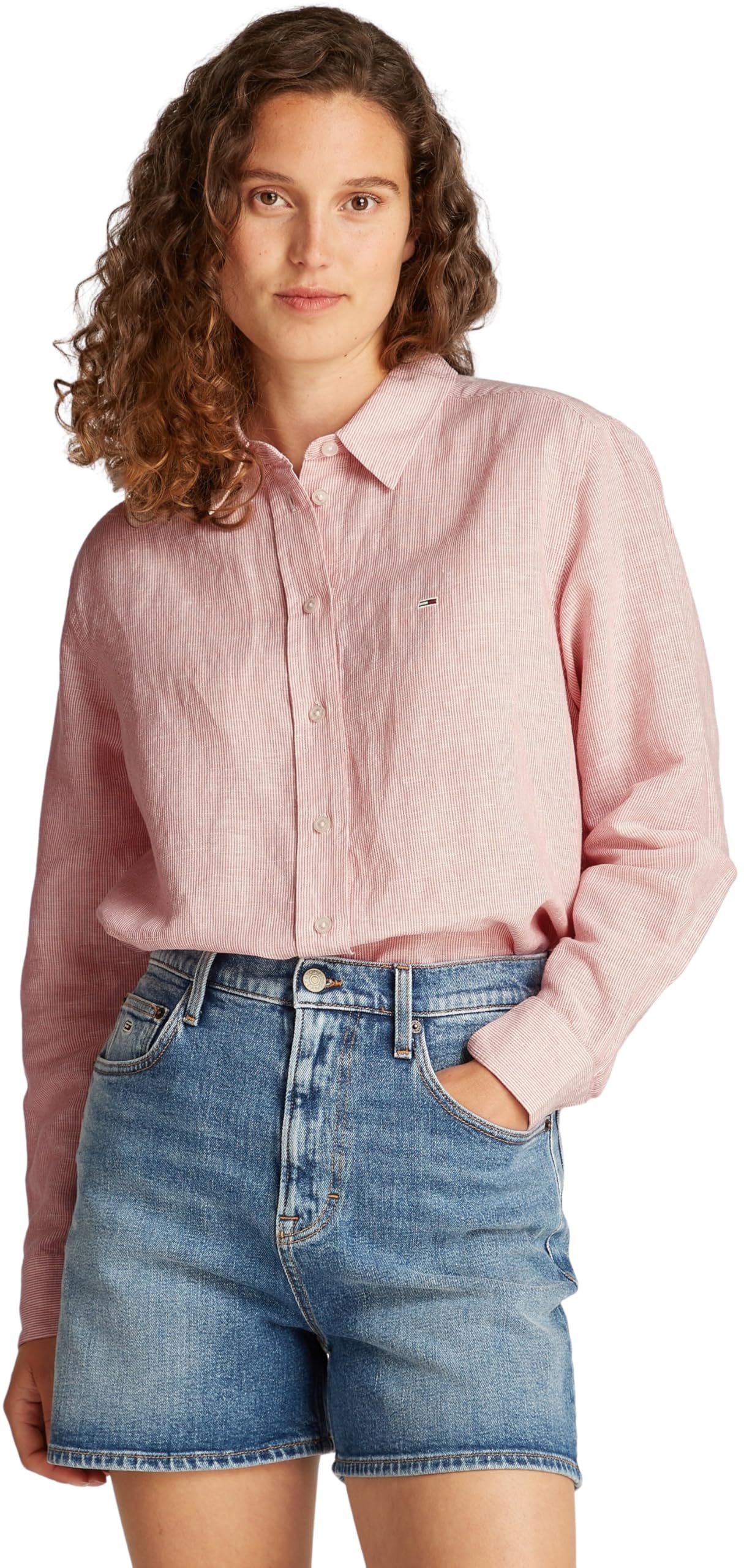 Tommy Jeans Chemise Femme Linen Relaxed Fit