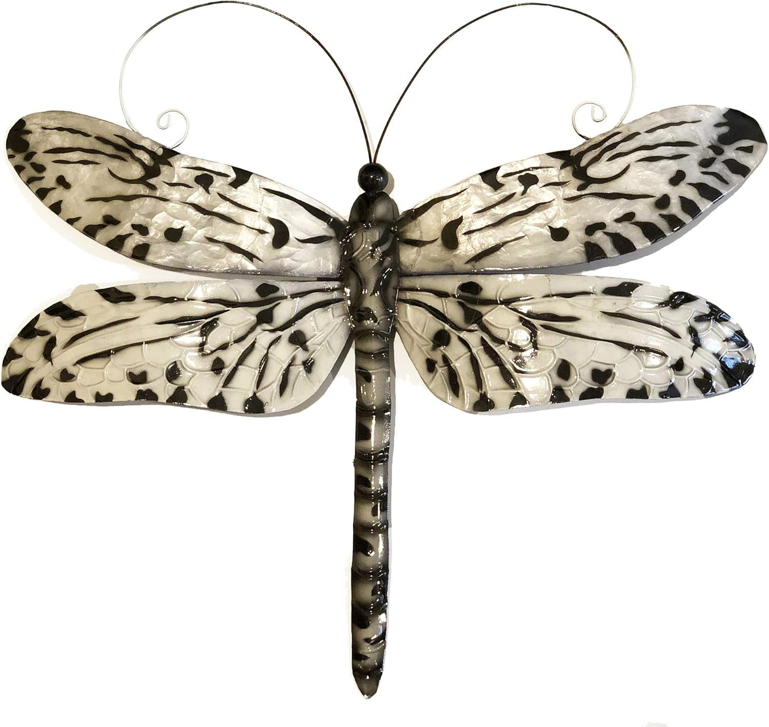 Eangee Home Design Dragonfly Wall Decor Black And White 14 Inches Length x 1 Inch Width x 12 Inches Height (m4031)