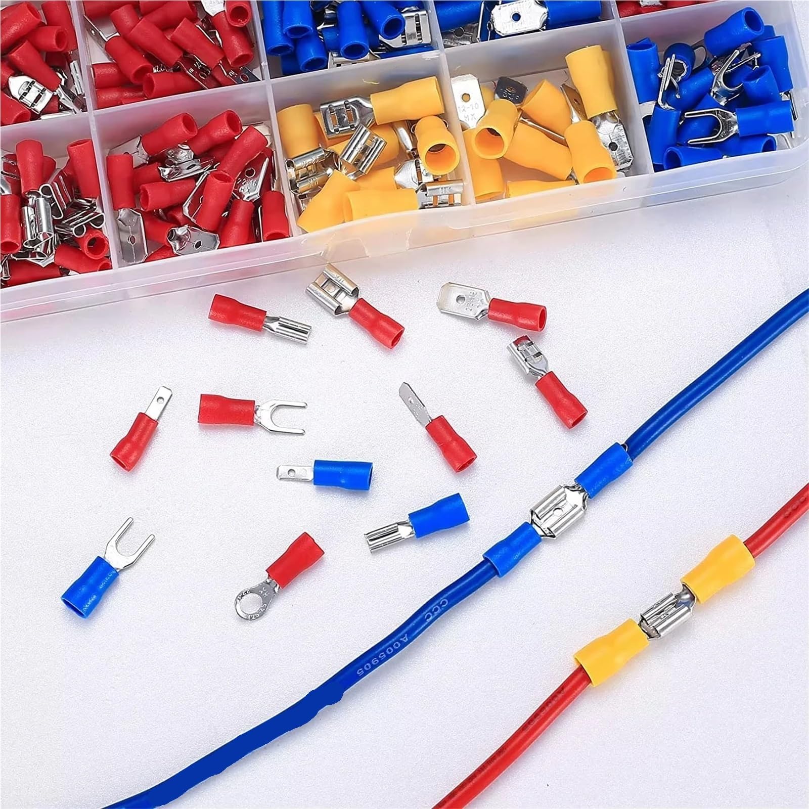 Cosse A Sertir Assortiment De Cosses Borne À Sertir Isolées Bout, for Automobile, Mâle Et Femelle, Kit Connecteurs Câbles(280PCS)