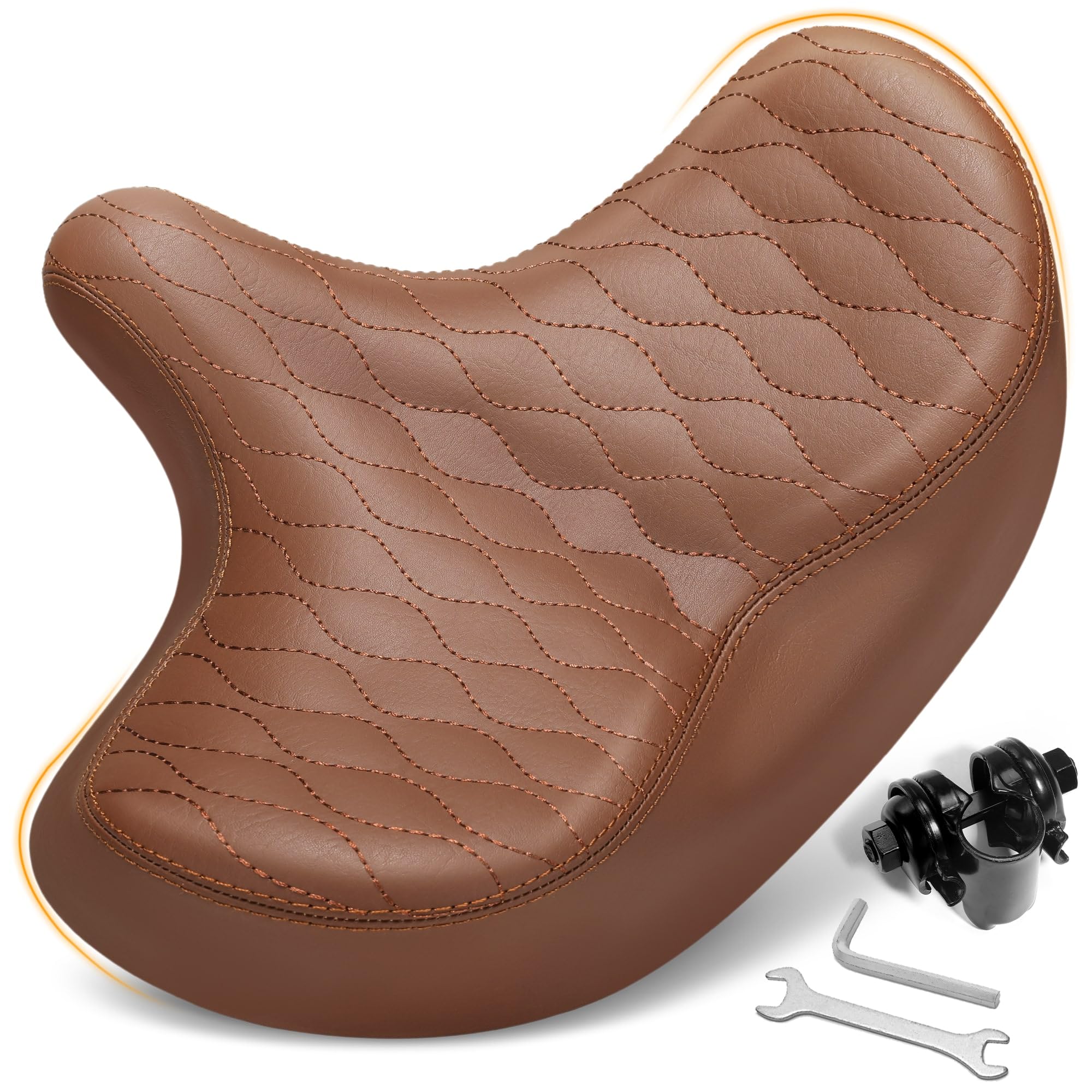 Bequemer bergroer Fahrradsattel Mit Memory-Foam  Ergonomischer Sattel  Fr Damen & Herren Bis 150kg