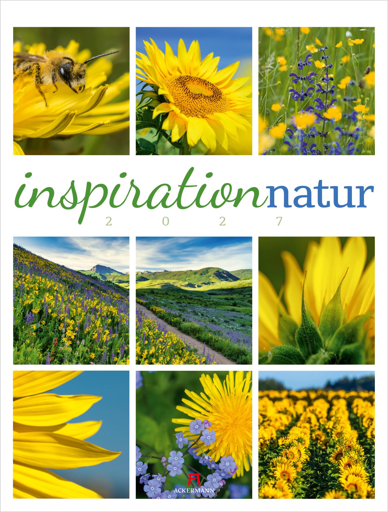 Inspiration Natur Kalender 2027: Vielfältiger Natur-Kalender im großen Hochformat (50x66 cm) | Mehrteilige Bildmosaike im Triplet-Stil