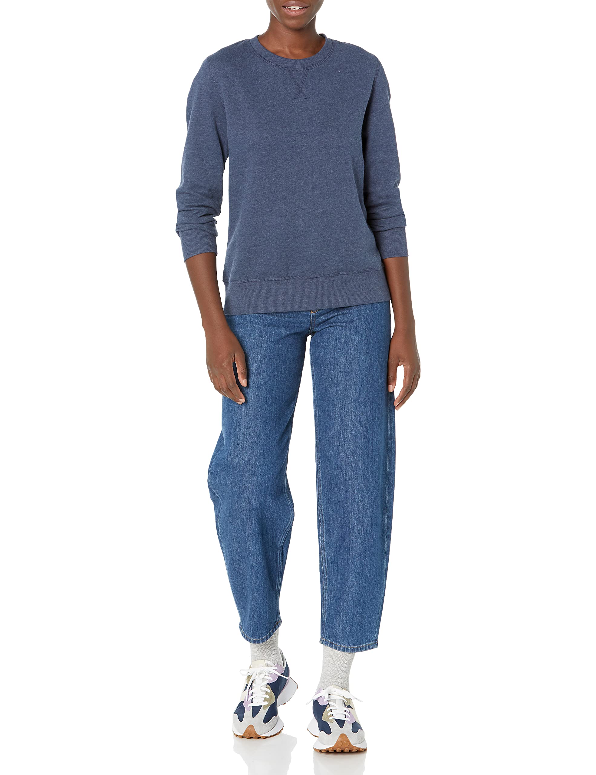 Amazon Essentials Felpa Girocollo in Pile di French Terry (Taglie Forti Disponibili) Donna